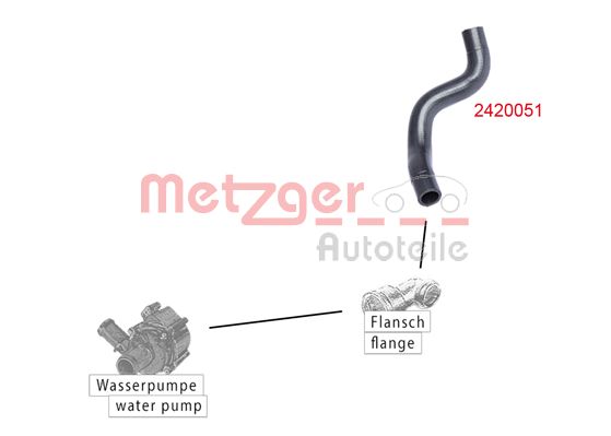 METZGER 2420051 Kühlerschlauch